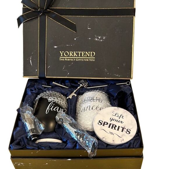 YORKTEND Boyfriend Girlfriend Fiancée Wine Cup Set - Picture 1 of 3